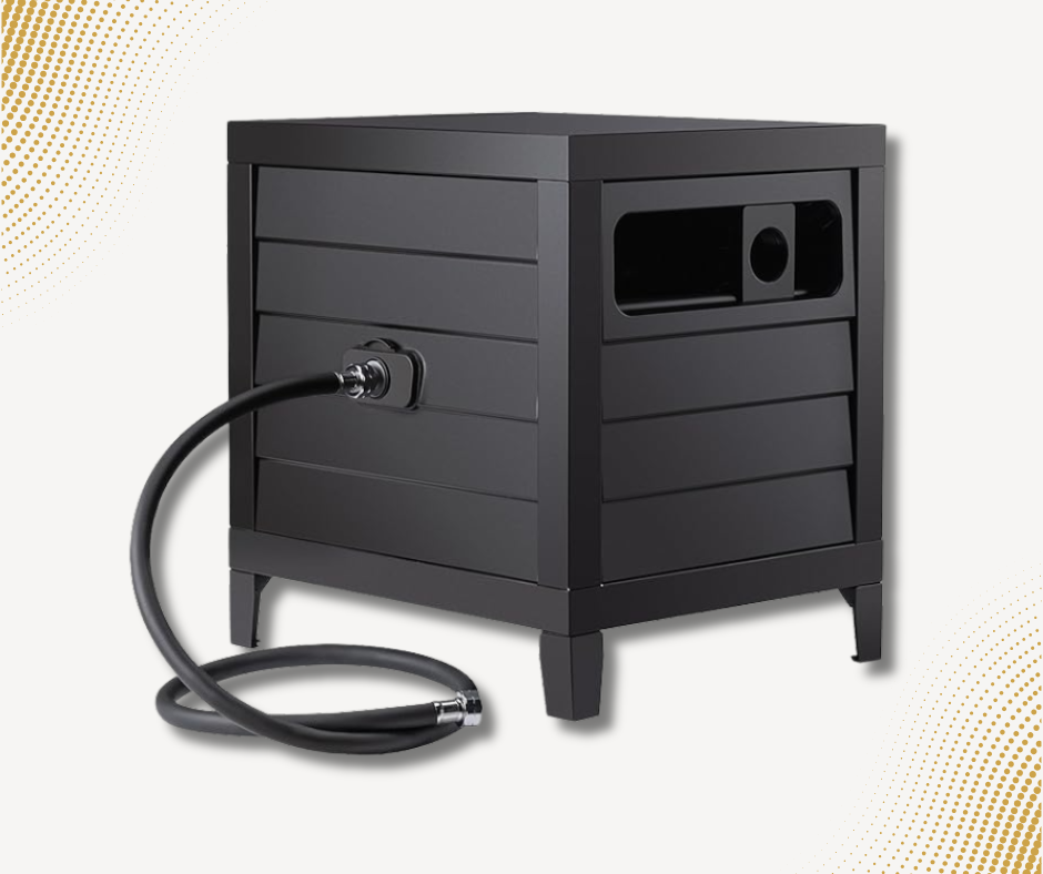 Metal Garden Hose Reel Deck Box
