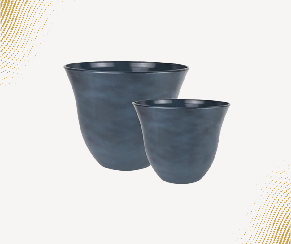 Classic Home & Garden 15” Resin Planter – Flower Pot