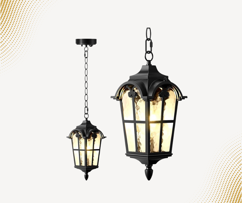 Modern Motion Sensor Outdoor Pendant Light