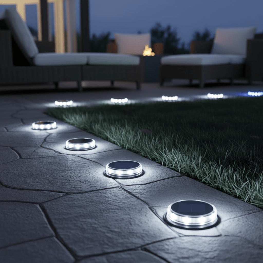 4 - Pack Solar Ground Lights for Outdoor Garden Decoration - Outdoor Home Upgrades