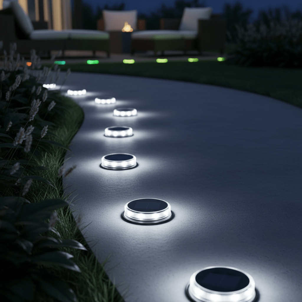 4 - Pack Solar Ground Lights for Outdoor Garden Decoration - Outdoor Home Upgrades