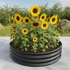4ft Round Galvanized Steel Raised Garden Bed (2 - Pack) - Outdoor Home UpgradesFunctional Outdoor Problem - Solvers