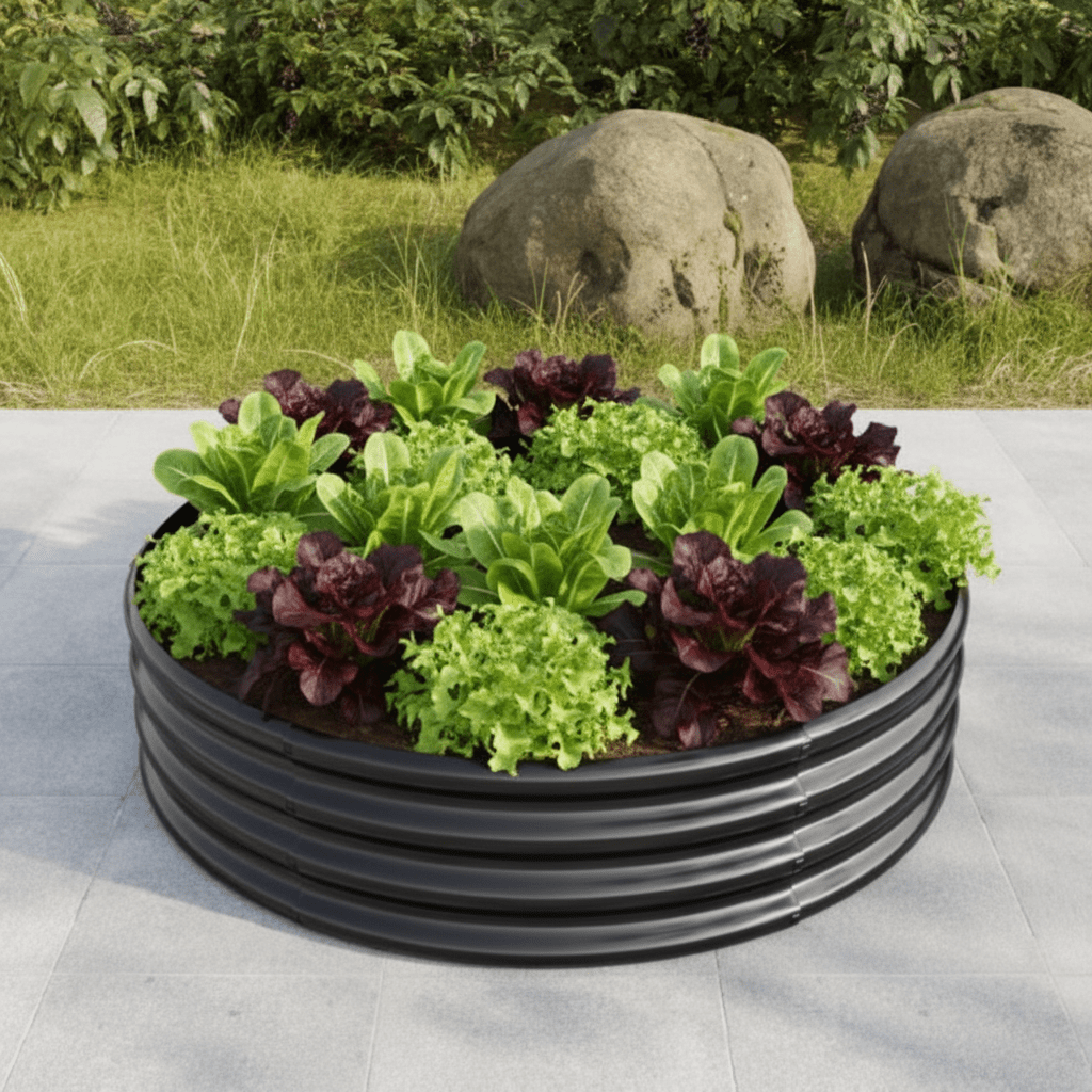 4ft Round Galvanized Steel Raised Garden Bed (2 - Pack) - Outdoor Home UpgradesFunctional Outdoor Problem - Solvers