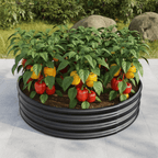 4ft Round Galvanized Steel Raised Garden Bed (2 - Pack) - Outdoor Home UpgradesFunctional Outdoor Problem - Solvers