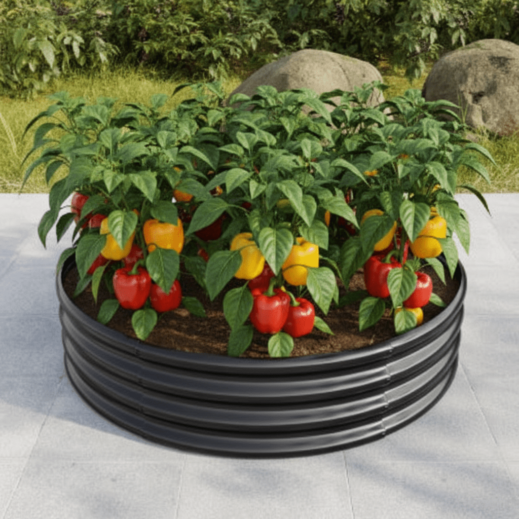 4ft Round Galvanized Steel Raised Garden Bed (2 - Pack) - Outdoor Home UpgradesFunctional Outdoor Problem - Solvers