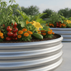 4ft Round Galvanized Steel Raised Garden Bed (2 - Pack) - Outdoor Home UpgradesFunctional Outdoor Problem - Solvers