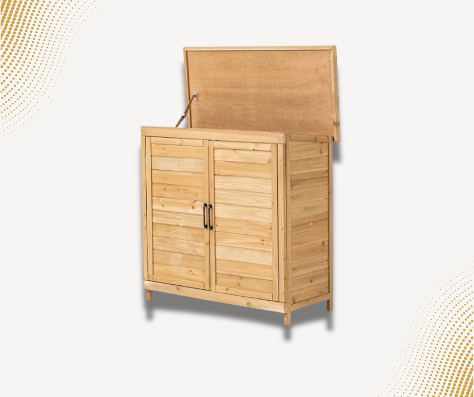 OakHaven Outdoor Storage Cabinet with Shelves