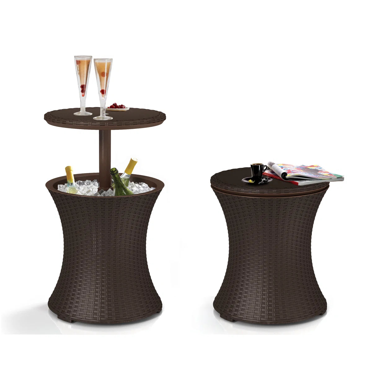 Cool Bar Outdoor Table with Hidden Cooler | 2-in-1 Patio Cocktail Table
