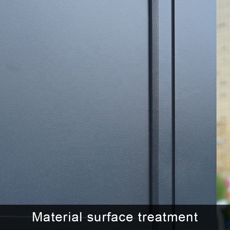 Fortura Large Black Metal Planter