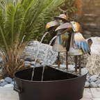 BirdArt™: The Whimsical Animal Fountain & Garden Sculpture - Outdoor Home Upgrades