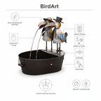 BirdArt™ Whimsical Animal Water Fountain Sculpture (Rustic Edition) - Outdoor Home Upgrades