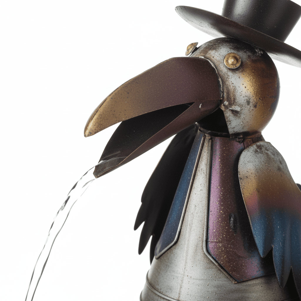 BirdArt™ Whimsical Animal Water Fountain Sculpture (Rustic Edition) - Outdoor Home Upgrades