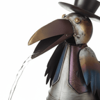 BirdArt™ Whimsical Animal Water Fountain Sculpture (Rustic Edition) - Outdoor Home Upgrades