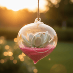 Crystal Teardrop: Hanging Borosilicate Hydroponic Planter - Outdoor Home Upgrades