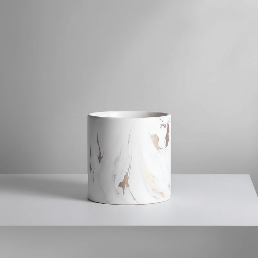 Dali Gold Series: Nordic Marble Ceramic Planter - Outdoor Home Upgrades