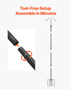 Double Shepherd’s Hook – Heavy Duty 60" Bird Feeder Pole (8 - Pack) - Outdoor Home UpgradesFunctional Outdoor Problem - Solvers