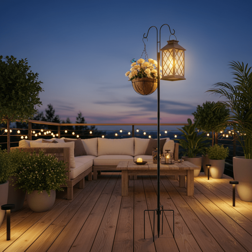 Double Shepherd’s Hook – Heavy Duty 60" Bird Feeder Pole (8 - Pack) - Outdoor Home UpgradesFunctional Outdoor Problem - Solvers