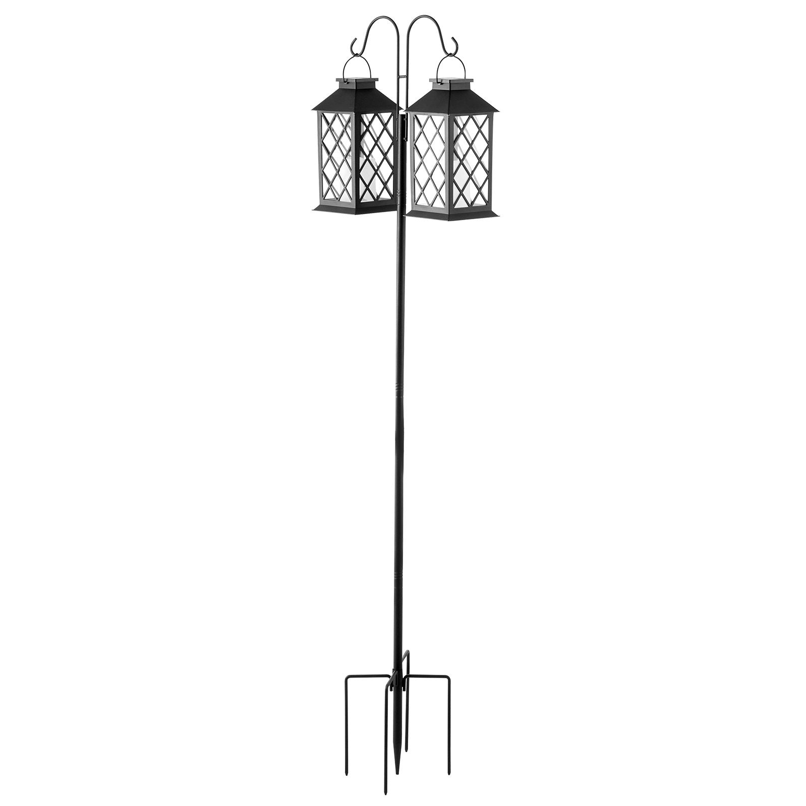 Double Shepherd’s Hook – Heavy Duty 60" Bird Feeder Pole (8 - Pack) - Outdoor Home UpgradesFunctional Outdoor Problem - Solvers