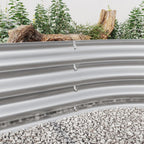 Large Oval Metal Raised Garden Bed - Silver (89" x 45") - Outdoor Home UpgradesFunctional Outdoor Problem - Solvers