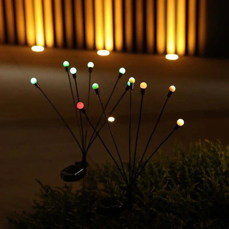 Lumina Firefly: Solar Swaying Garden Stakes (Metal Edition) - Outdoor Home Upgrades