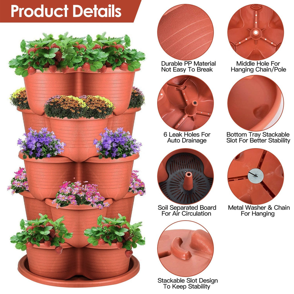 pace - Saver Tower: Self - Watering Hanging Garden (5 - Tier) - Outdoor Home UpgradesFunctional Outdoor Problem - Solvers