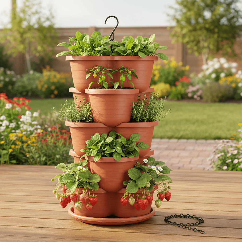 pace - Saver Tower: Self - Watering Hanging Garden (5 - Tier) - Outdoor Home UpgradesFunctional Outdoor Problem - Solvers