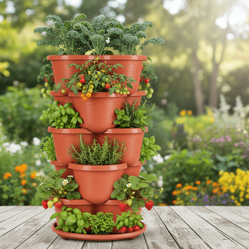 pace - Saver Tower: Self - Watering Hanging Garden (5 - Tier) - Outdoor Home UpgradesFunctional Outdoor Problem - Solvers