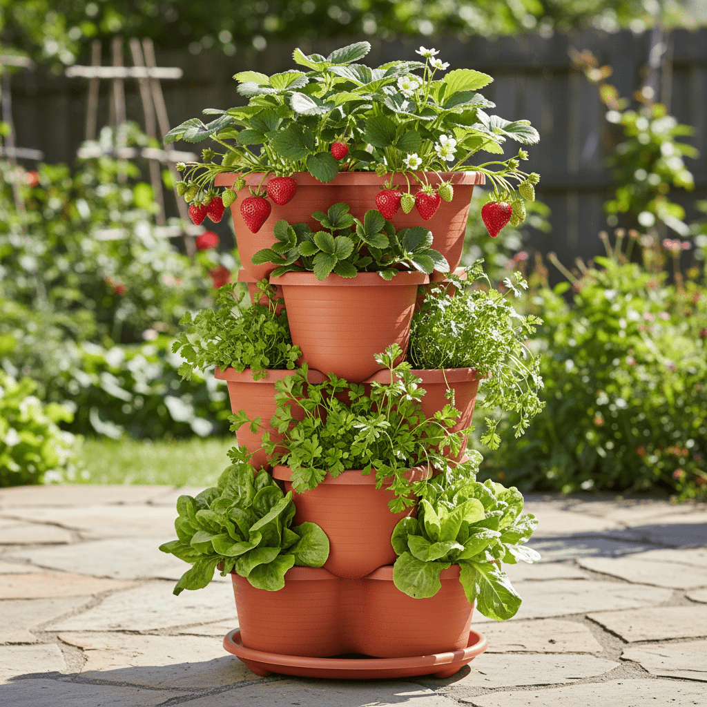 pace - Saver Tower: Self - Watering Hanging Garden (5 - Tier) - Outdoor Home UpgradesFunctional Outdoor Problem - Solvers