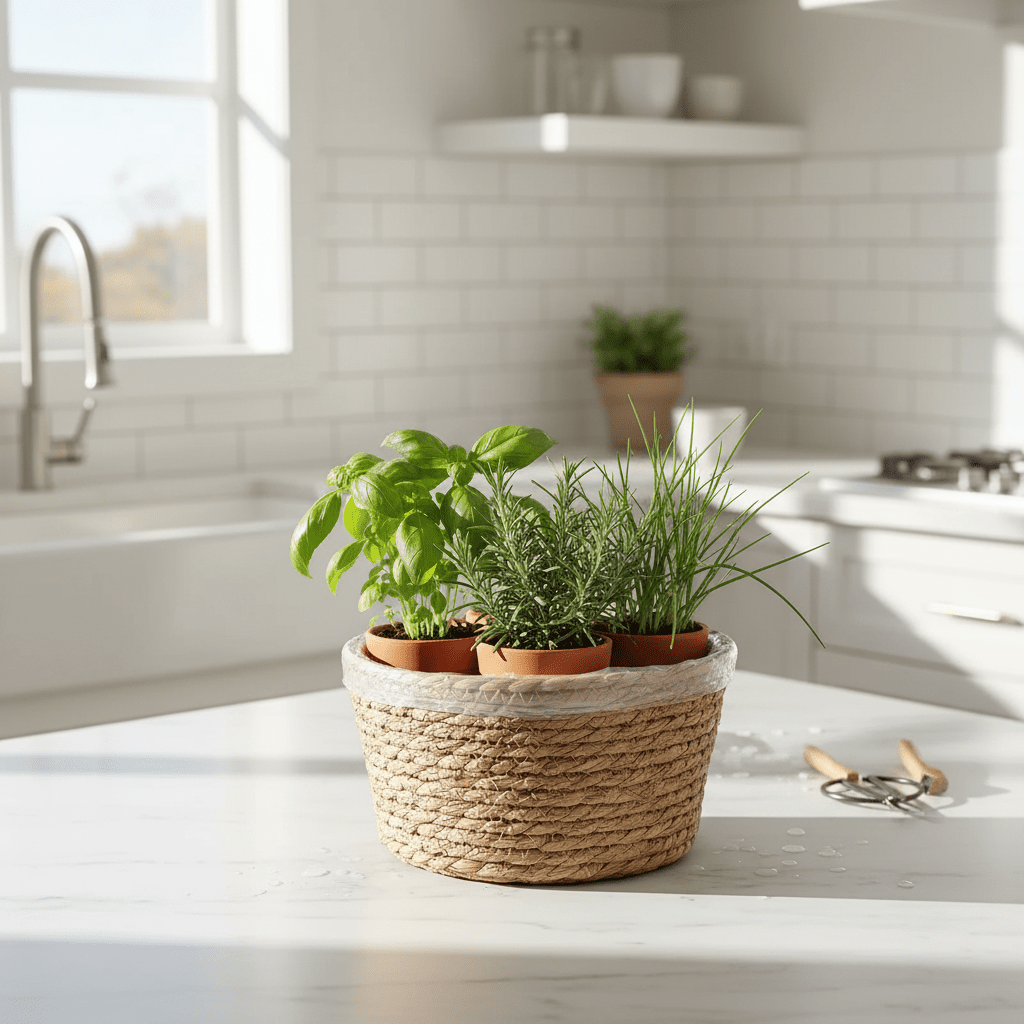 Premium Artisan Woven Grass Planter Basket (Eco - Luxe Edition) - Outdoor Home Upgrades