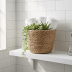 Premium Artisan Woven Grass Planter Basket (Eco - Luxe Edition) - Outdoor Home Upgrades