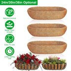 Premium Natural Coconut Coir Window Box Liners (3 - Pack) – Moisture Retaining Troughs - Outdoor Home UpgradesFunctional Outdoor Problem - Solvers