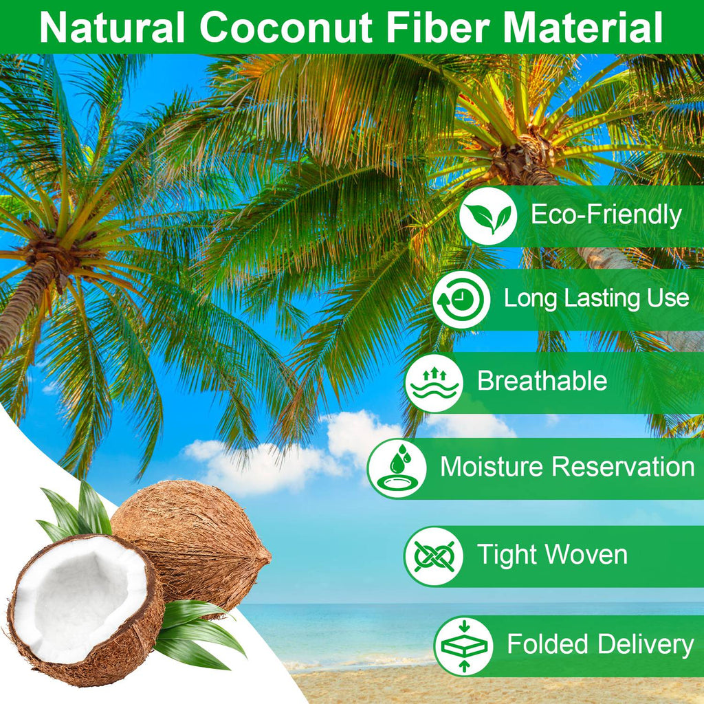 Premium Natural Coconut Coir Window Box Liners (3 - Pack) – Moisture Retaining Troughs - Outdoor Home UpgradesFunctional Outdoor Problem - Solvers