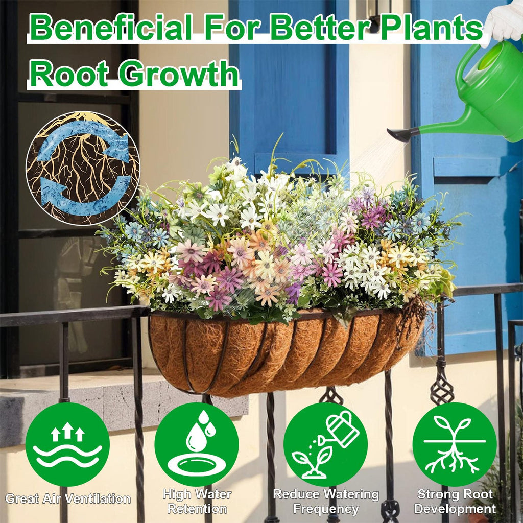 Premium Natural Coconut Coir Window Box Liners (3 - Pack) – Moisture Retaining Troughs - Outdoor Home UpgradesFunctional Outdoor Problem - Solvers