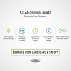 Premium Solar Ground Lights (4 - Pack) - Outdoor Home Upgrades