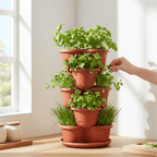 Premium Vertical Harvest Tower (Self - Watering 5 - Tier Planter) - Outdoor Home UpgradesFunctional Outdoor Problem - Solvers