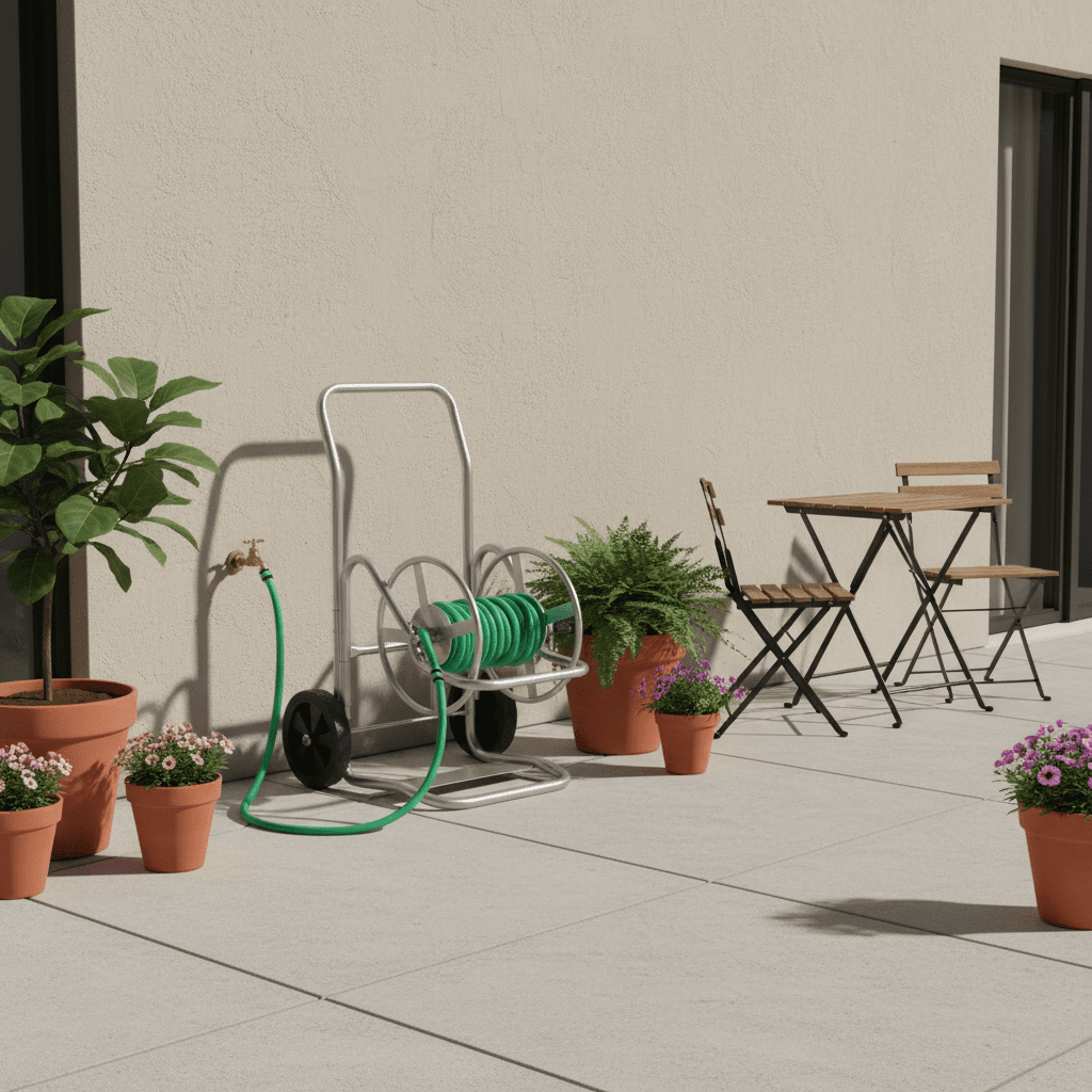 Professional Series Heavy - Duty Steel Garden Hose Reel Cart with All - Terrain Wheels (Holds 200ft) - Outdoor Home UpgradesFunctional Outdoor Problem - Solvers