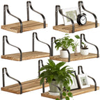 Artisan Industrial Floating Shelf Set (3 Pack) - Wood & Iron - Outdoor Home UpgradesFunctional Outdoor Problem-Solvers