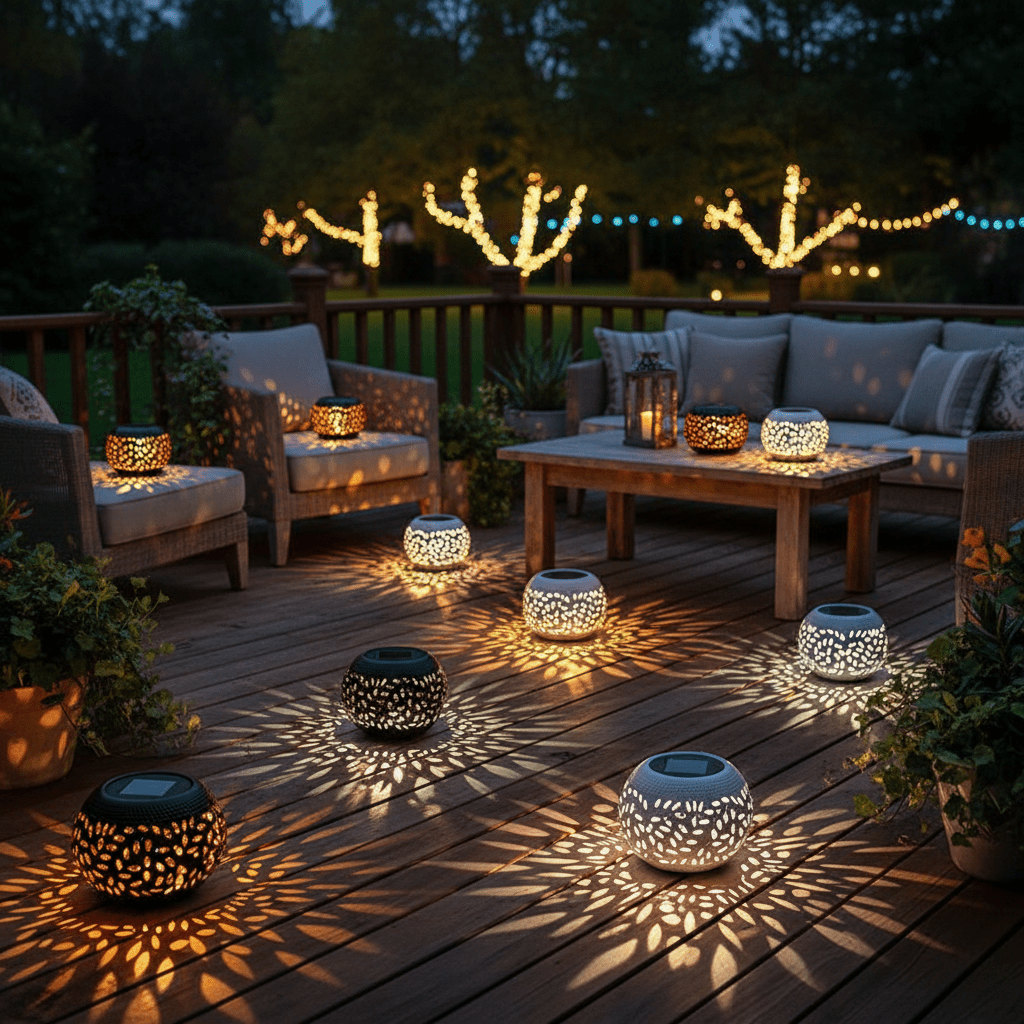 Solar Iron Art Hollow Lantern – Decorative Garden Clay Pot Light - Outdoor Home Upgrades