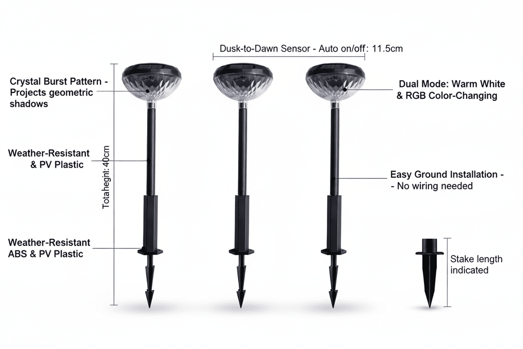 Solar Outdoor Lawn Light for Garden Decoration - Outdoor Home Upgrades