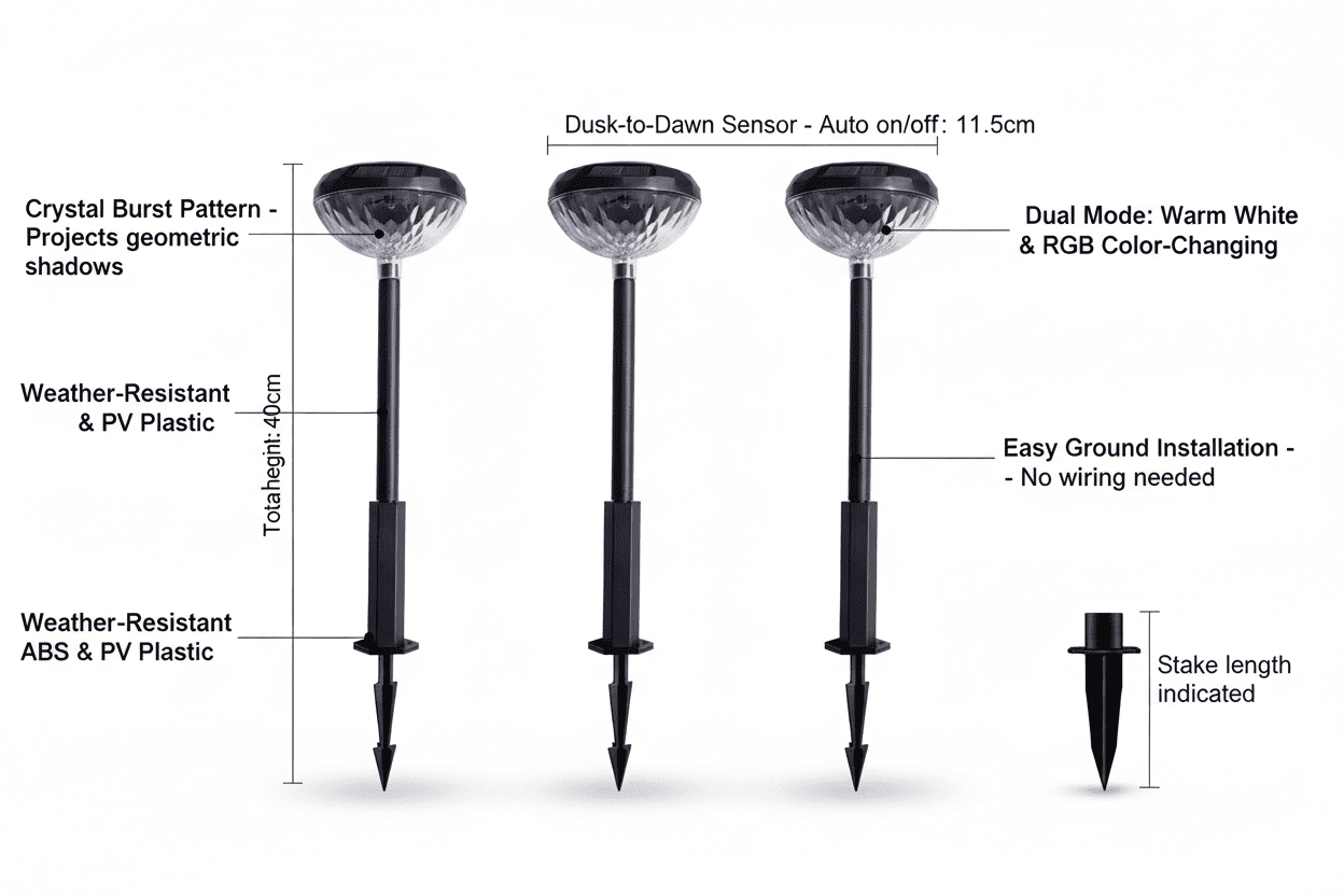 Solar Outdoor Lawn Light for Garden Decoration - Outdoor Home Upgrades