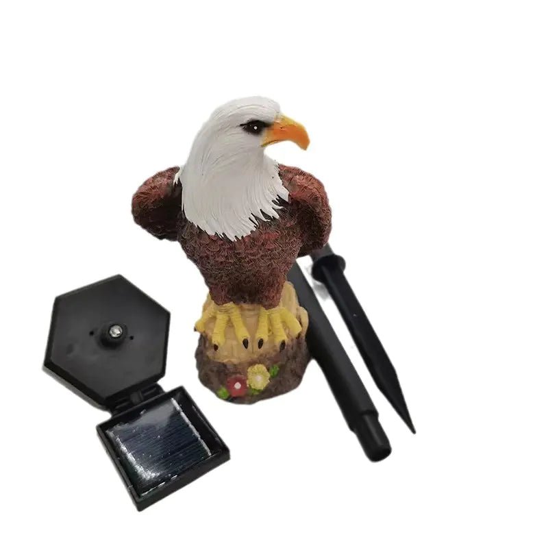 Solar Powered Realistic Eagle Statue & Pathway Light - Outdoor Home Upgrades