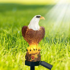 Solar Powered Realistic Eagle Statue & Pathway Light - Outdoor Home Upgrades
