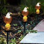 Solar Powered Realistic Eagle Statue & Pathway Light - Outdoor Home Upgrades