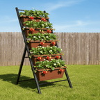 Space - Saving 5 - Tier Vertical Garden Planter with Smart Cascading Drainage (4ft Tall) - Outdoor Home UpgradesFunctional Outdoor Problem - Solvers