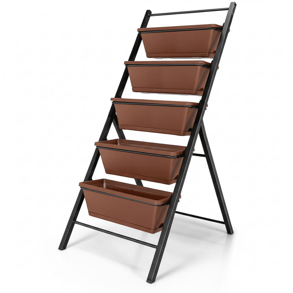 Space - Saving 5 - Tier Vertical Garden Planter with Smart Cascading Drainage (4ft Tall) - Outdoor Home UpgradesFunctional Outdoor Problem - Solvers