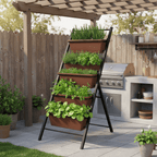 Space - Saving 5 - Tier Vertical Garden Planter with Smart Cascading Drainage (4ft Tall) - Outdoor Home UpgradesFunctional Outdoor Problem - Solvers
