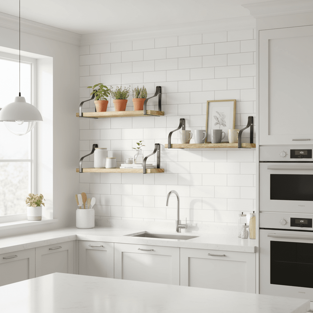 Artisan Industrial Floating Shelf Set (3 Pack) - Wood & Iron - Outdoor Home UpgradesFunctional Outdoor Problem-Solvers